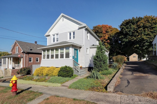 view of front of home featuring entry steps