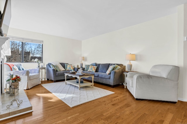 living room featuring wood finished floors