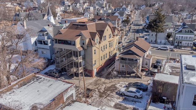 bird's eye view with a residential view