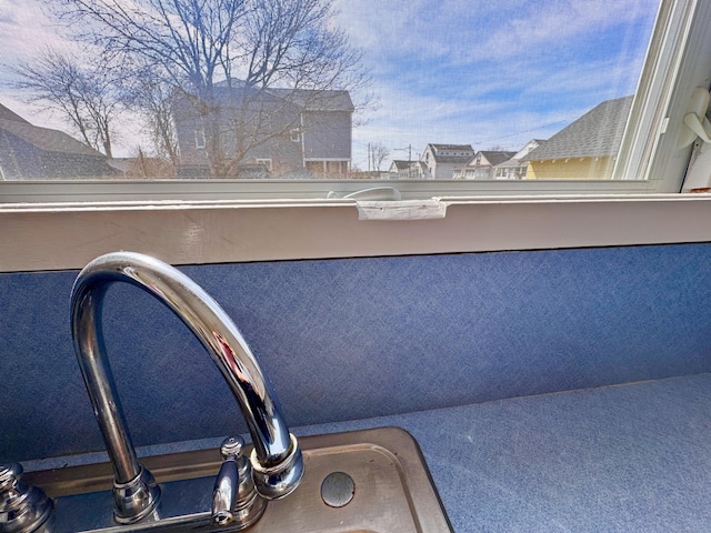 balcony with a sink