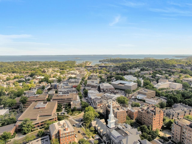 bird's eye view featuring a city view