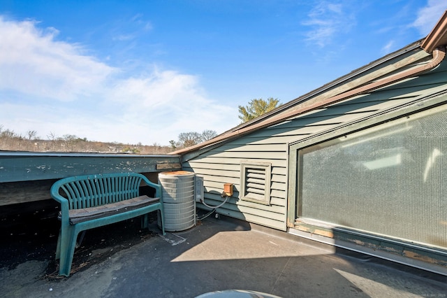 view of patio / terrace with central AC unit