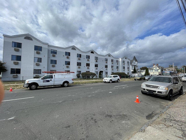 view of street featuring curbs