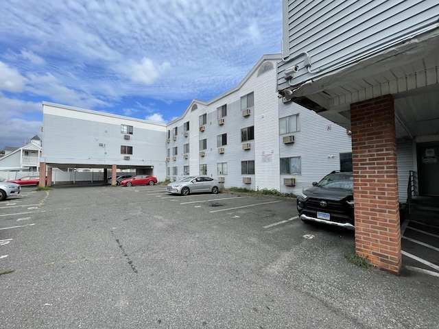 view of uncovered parking lot