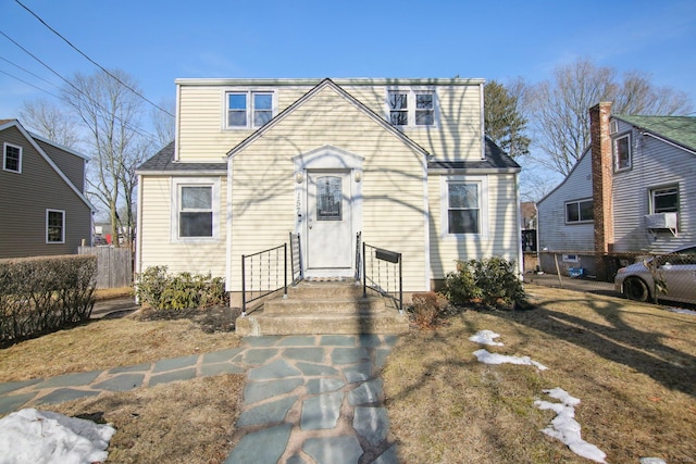 view of front of home with fence