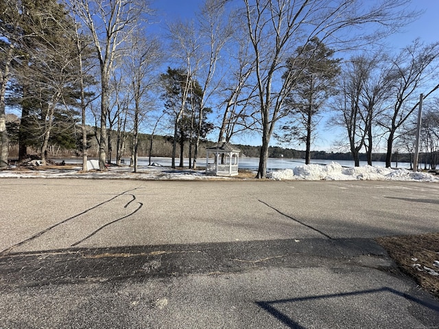 view of road featuring a water view