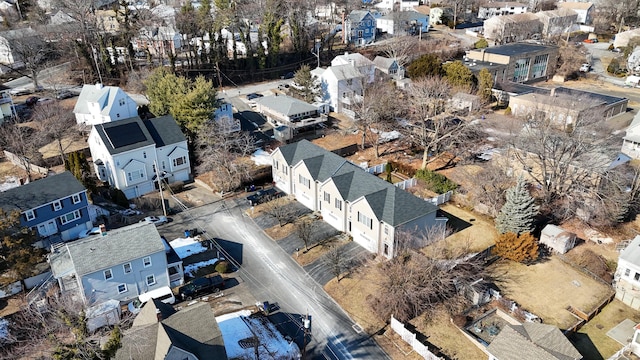 aerial view featuring a residential view