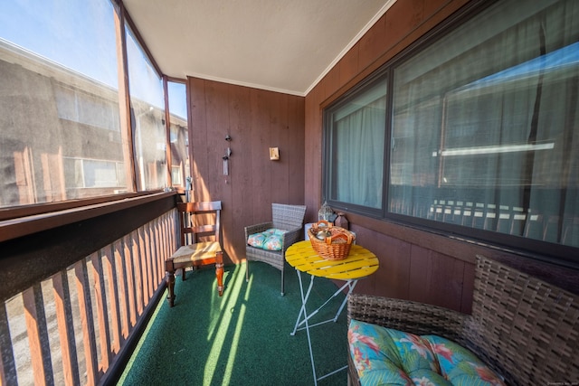 view of sunroom