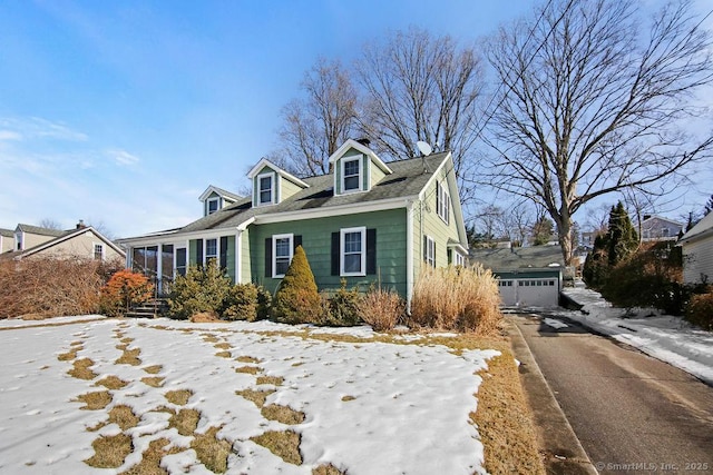 view of cape cod house