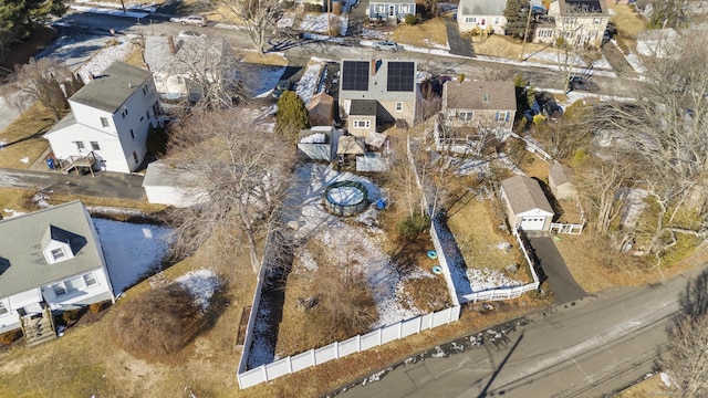 drone / aerial view with a residential view