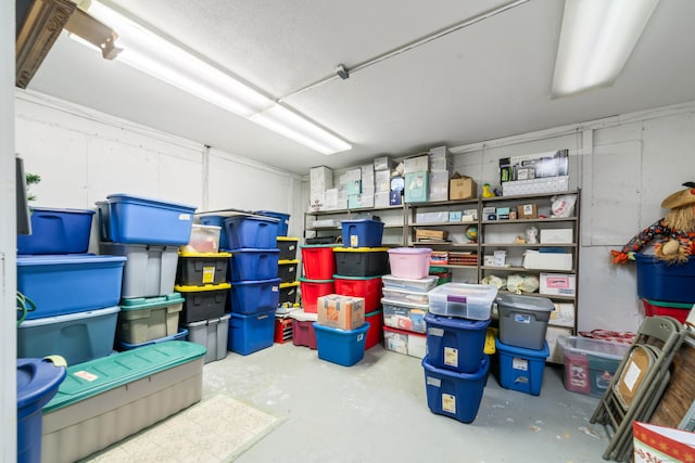 view of storage area