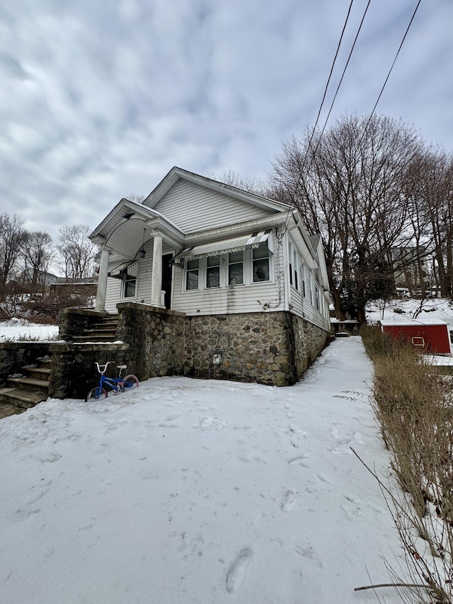 view of front of home