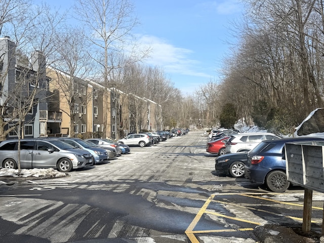 view of uncovered parking lot