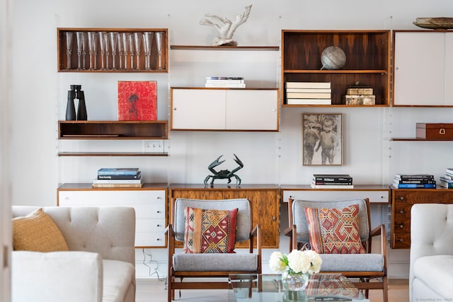 living room featuring wood finished floors