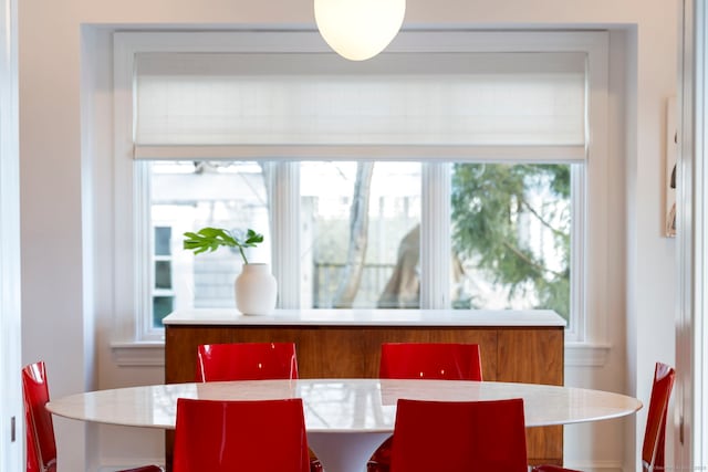 view of dining area