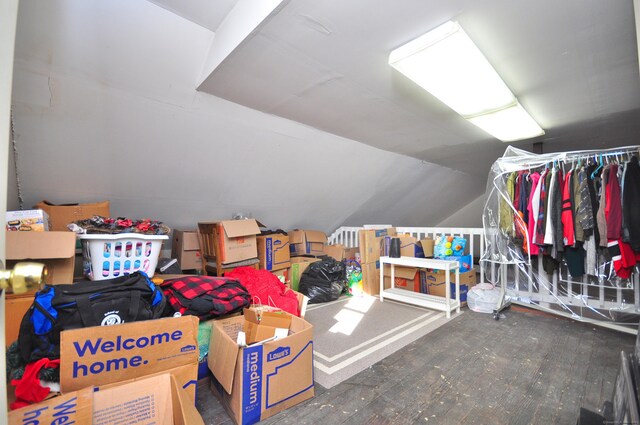 view of attic