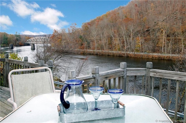 84 Edgelake Dr, Newtown, CT 06482 - dock area with a forest view and a water view