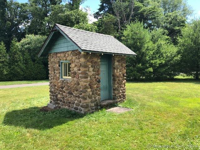 view of shed