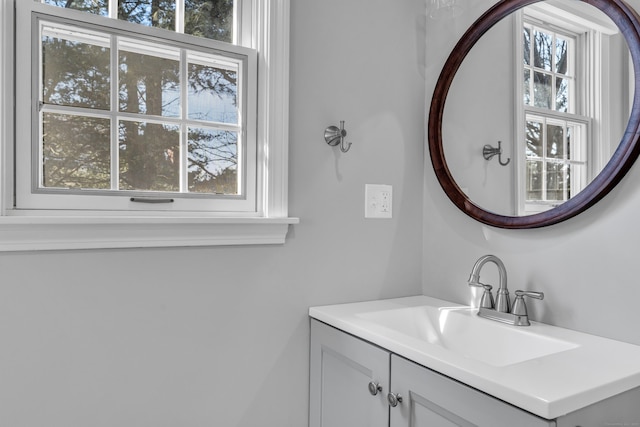 bathroom featuring vanity