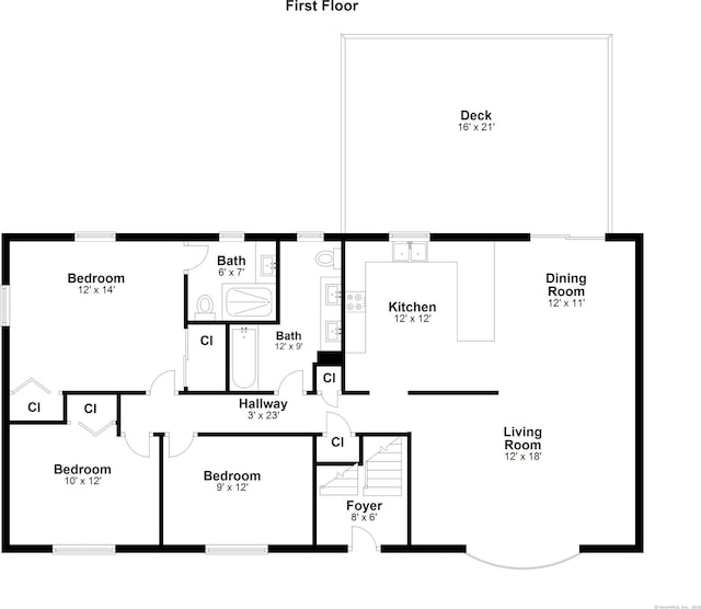 107 Emerson Dr, Stratford, CT 06614 - home floor plan