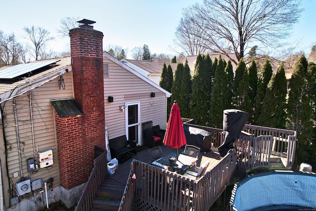 exterior space with outdoor dining area