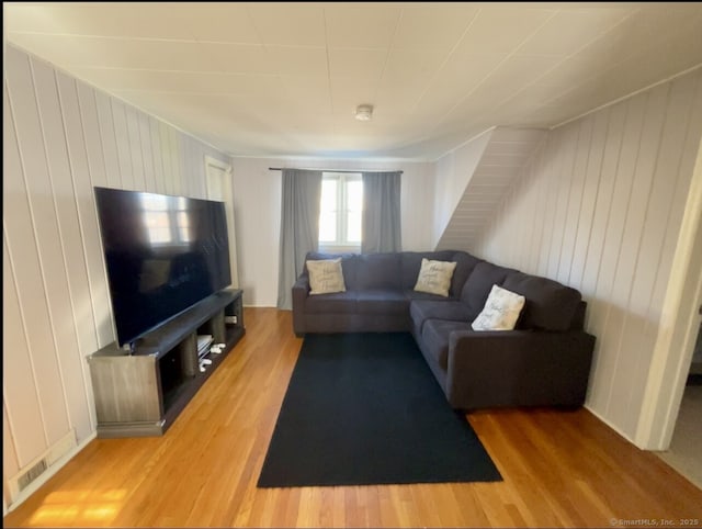 living room featuring wood finished floors