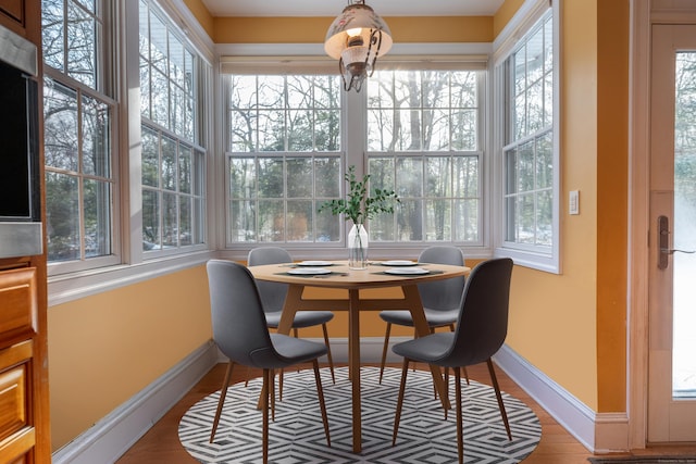 view of sunroom / solarium