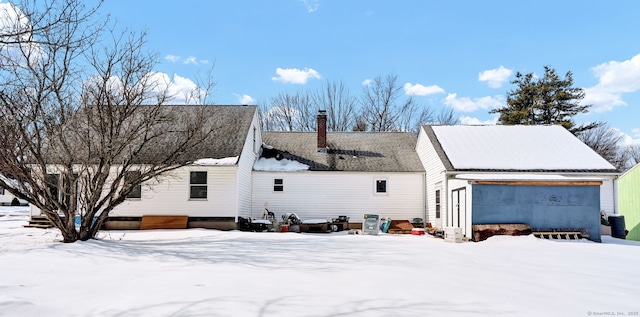 exterior space with a chimney