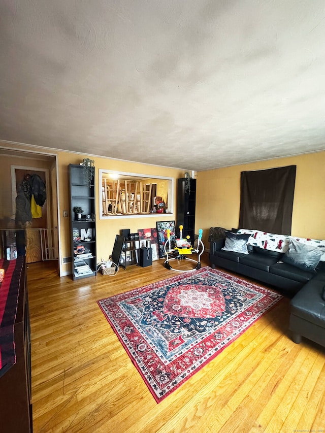 living room featuring wood finished floors