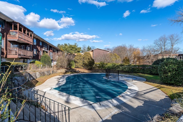 pool with fence