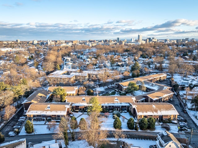 birds eye view of property featuring a view of city