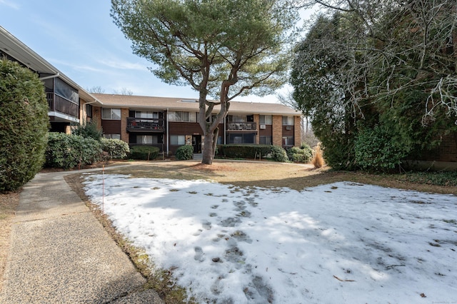 multi unit property with brick siding