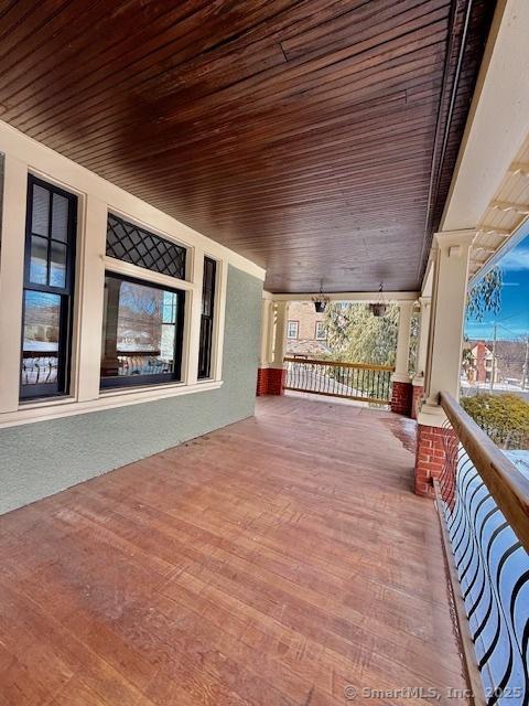 view of patio with covered porch