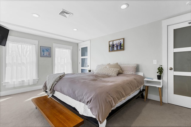 11 Pearl St, Groton, CT 06340 - bedroom with recessed lighting, visible vents, baseboards, and carpet flooring