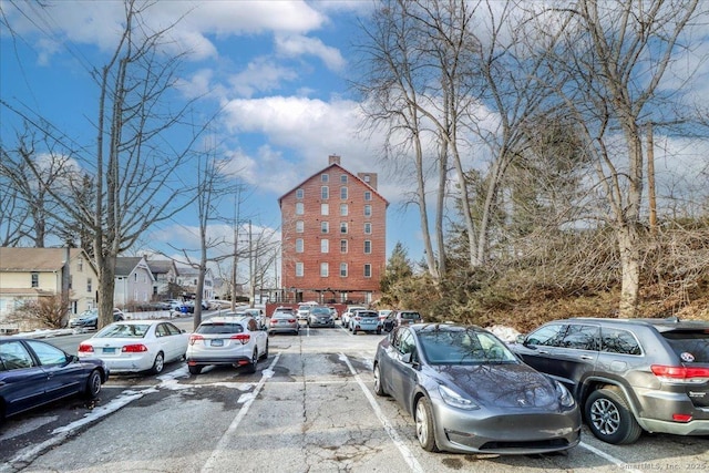 view of uncovered parking lot