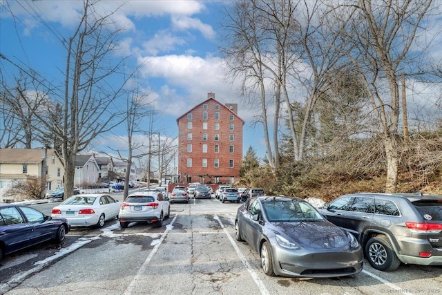 view of uncovered parking lot