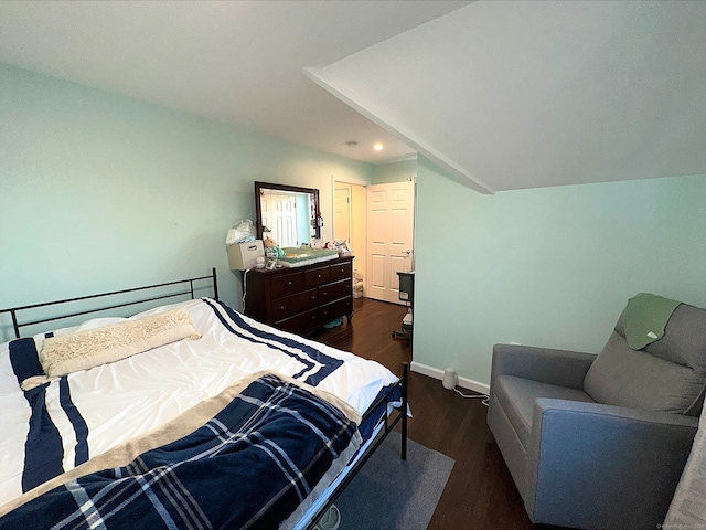 18 Soundview Ave, Norwalk, CT 06854 - bedroom featuring recessed lighting, lofted ceiling, baseboards, and wood finished floors