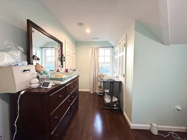 18 Soundview Ave, Norwalk, CT 06854 - bedroom featuring visible vents, baseboards, and dark wood-style floors