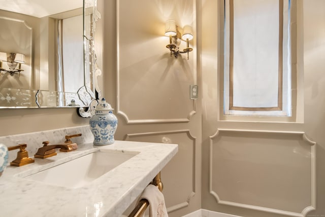 bathroom with a sink