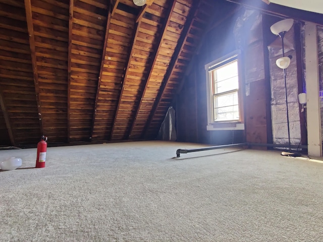 view of attic