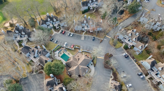 bird's eye view with a residential view