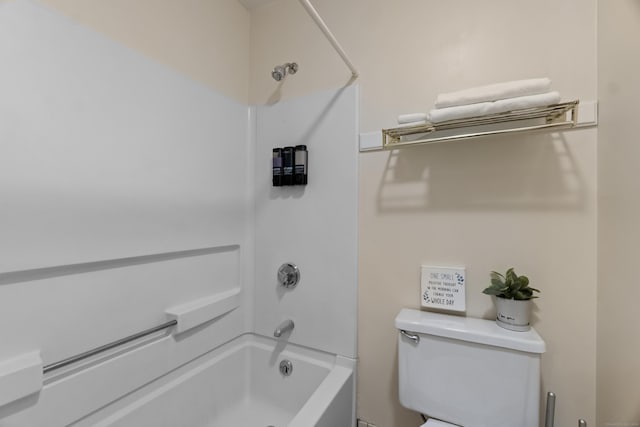 full bath featuring bathing tub / shower combination and toilet