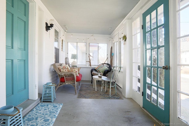 view of sunroom