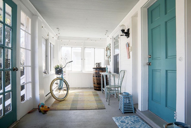 view of sunroom / solarium