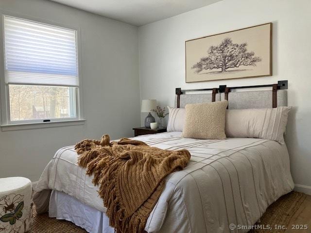 bedroom with baseboards