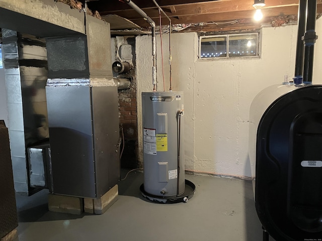 utilities featuring heating fuel and water heater