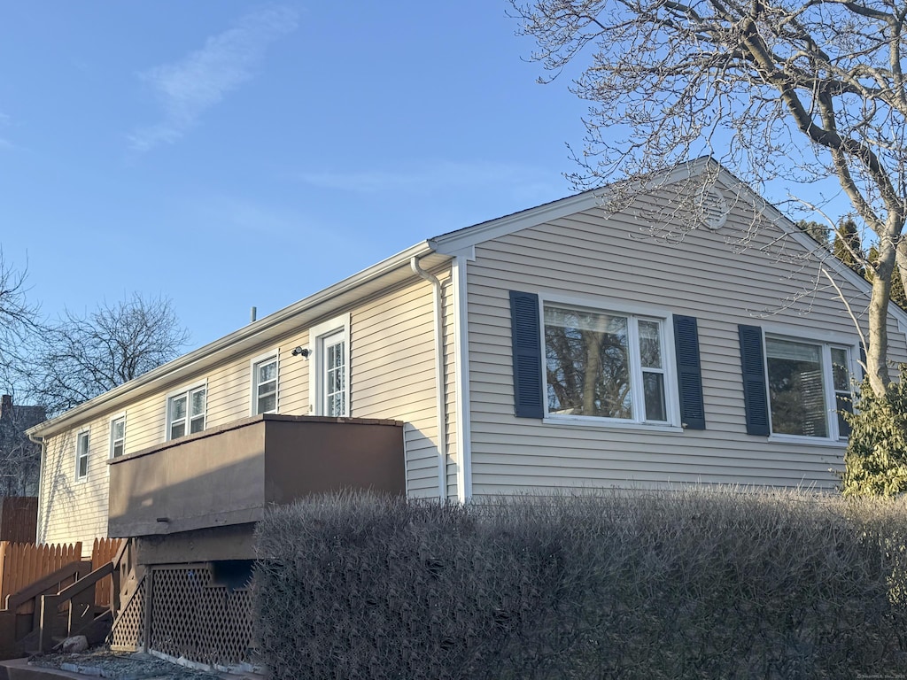 view of side of property