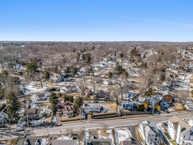 drone / aerial view with a residential view