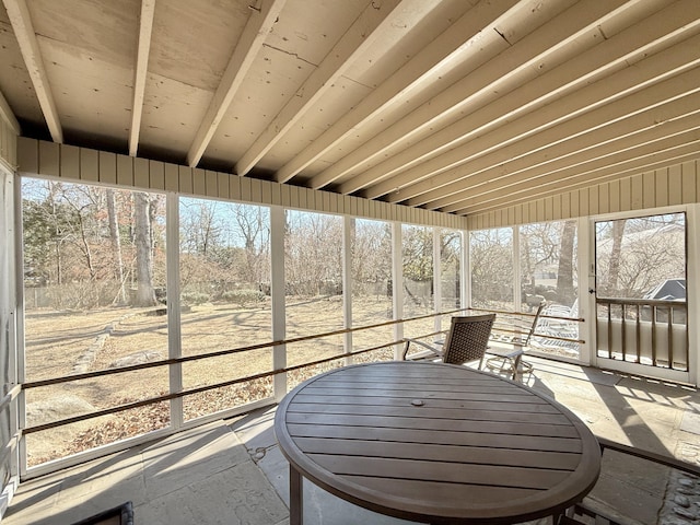 view of sunroom / solarium