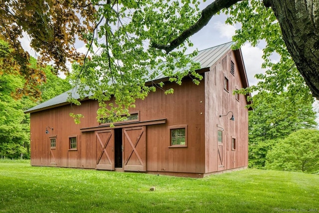 11 Valley Rd, Salisbury, CT 06039 - view of barn featuring a yard